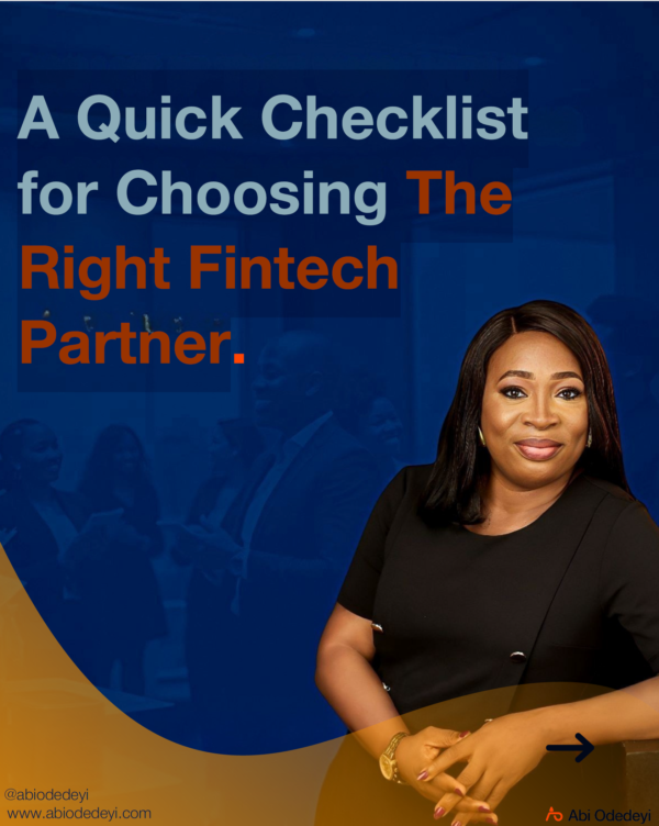 A Quick Checklist for Choosing The Right Fintech Partner